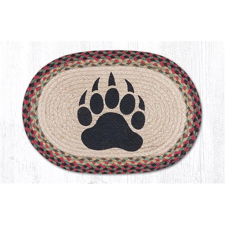 RAZOREDGE 13 x 19 in. Bear Paw Printed Oval Placemat RA2548639